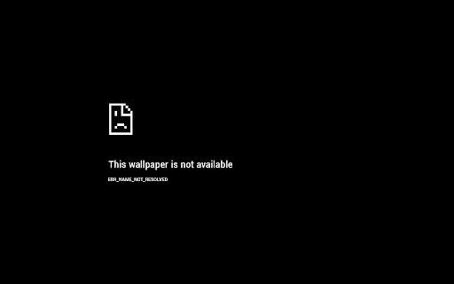 Black background, error Browser Theme  from Chrome web store to be run with OffiDocs Chromium online