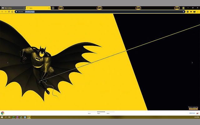 Black Bat in Yellow  from Chrome web store to be run with OffiDocs Chromium online
