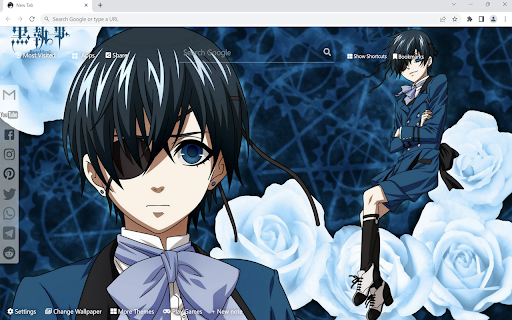 Black Butler Wallpaper  from Chrome web store to be run with OffiDocs Chromium online