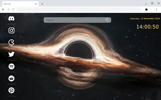 Black Hole Dark Space Live Wallpaper  from Chrome web store to be run with OffiDocs Chromium online