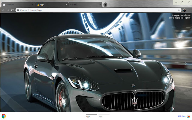 Black Maserati Granturismo Fastest SuperCar  from Chrome web store to be run with OffiDocs Chromium online