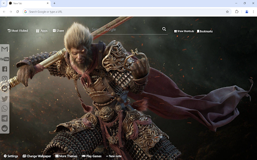 Black Myth Wukong Wallpaper  from Chrome web store to be run with OffiDocs Chromium online