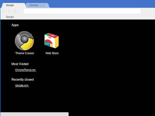 Black New Tab Page  from Chrome web store to be run with OffiDocs Chromium online