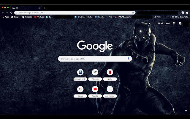 Black Panther từ cửa hàng Chrome trực tuyến sẽ được chạy với OffiDocs Chromium trực tuyến