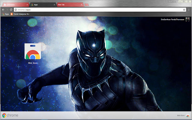 Black Panther Avengers Super Hero dari toko web Chrome untuk dijalankan dengan OffiDocs Chromium online