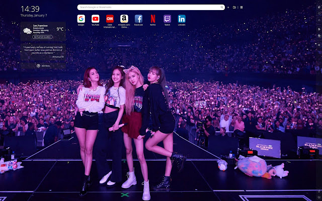 Imaginile de fundal Blackpink Kpop Filă nouă din magazinul web Chrome care va fi rulată cu OffiDocs Chromium online