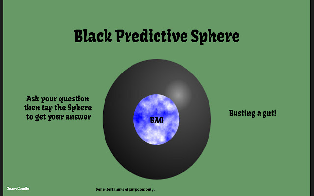 Black Predictive Sphere  from Chrome web store to be run with OffiDocs Chromium online