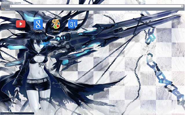 Black rock shooter anime theme 1920x1080  from Chrome web store to be run with OffiDocs Chromium online