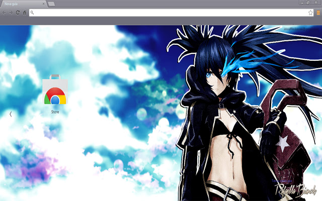 Black Rock Shooter Theme  from Chrome web store to be run with OffiDocs Chromium online