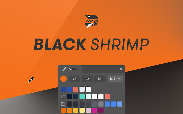 Black shrimp  from Chrome web store to be run with OffiDocs Chromium online
