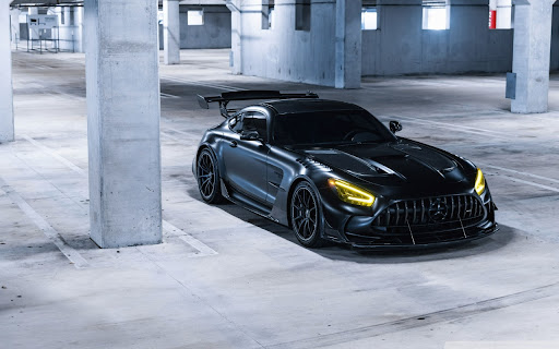 Black Supercar in the Parking Garage  from Chrome web store to be run with OffiDocs Chromium online