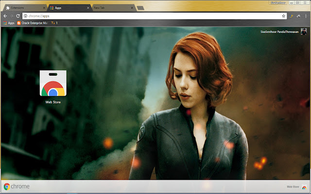 Black Widow Natasha The Avenger  from Chrome web store to be run with OffiDocs Chromium online