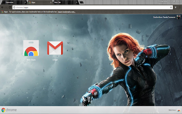 Black Widow The Avenger  from Chrome web store to be run with OffiDocs Chromium online