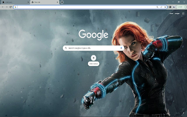 Black Widow Theme  from Chrome web store to be run with OffiDocs Chromium online