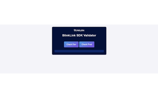 BlinkLink SDK Validator  from Chrome web store to be run with OffiDocs Chromium online