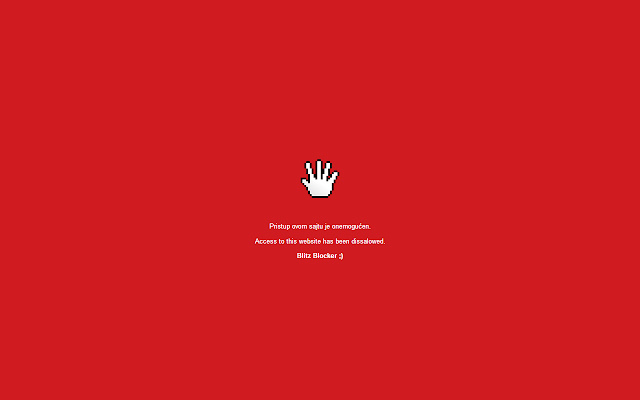 Blitz Blocker  from Chrome web store to be run with OffiDocs Chromium online