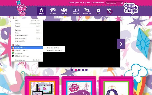 Blitz for Chrome  from Chrome web store to be run with OffiDocs Chromium online
