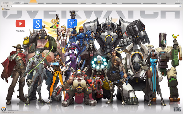 Blizzard Overwatch theme 1366x768  from Chrome web store to be run with OffiDocs Chromium online