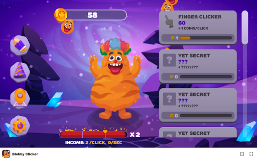 Blobby Clicker Click to earn money and upgrade your Blobby!  from Chrome web store to be run with OffiDocs Chromium online
