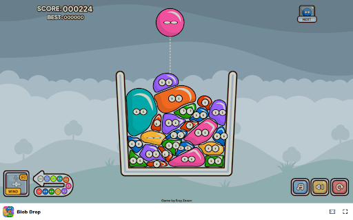 Blob Drop Game Merge blobs to create the biggest one!  from Chrome web store to be run with OffiDocs Chromium online