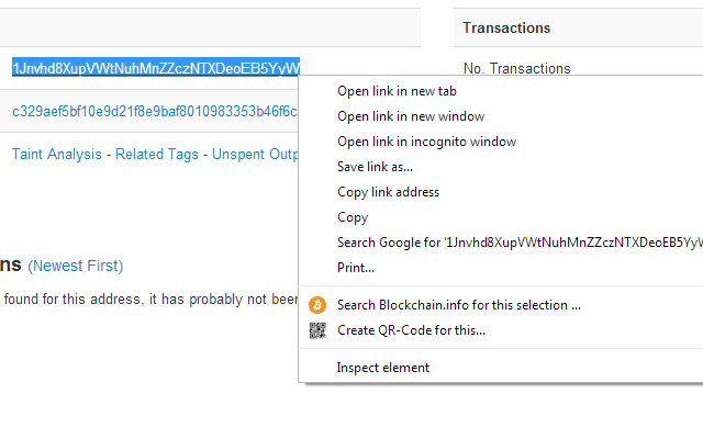Blockchain.info Address Search  from Chrome web store to be run with OffiDocs Chromium online