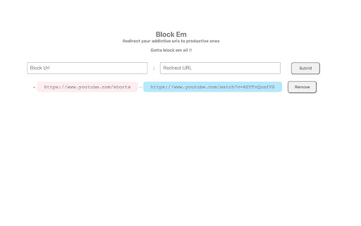 BlockEm  from Chrome web store to be run with OffiDocs Chromium online