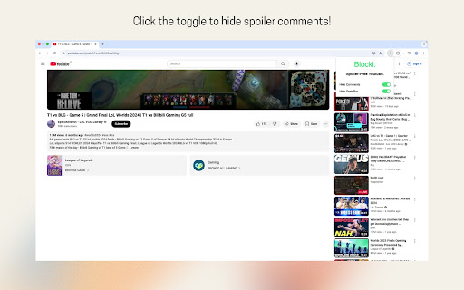 Blocki  from Chrome web store to be run with OffiDocs Chromium online