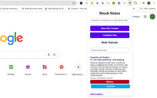 BlockNotes  from Chrome web store to be run with OffiDocs Chromium online