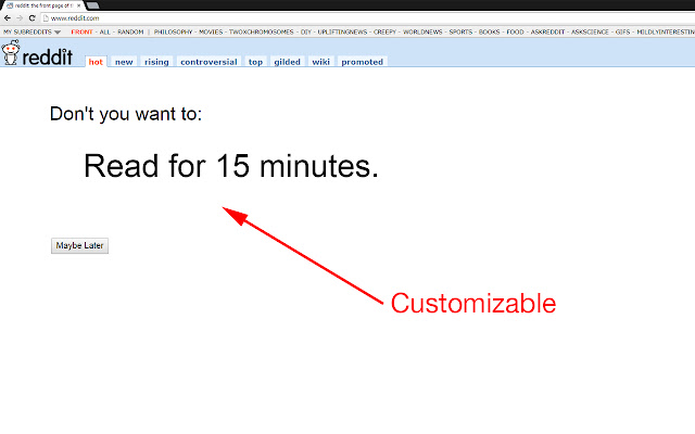 Block Reddit  from Chrome web store to be run with OffiDocs Chromium online