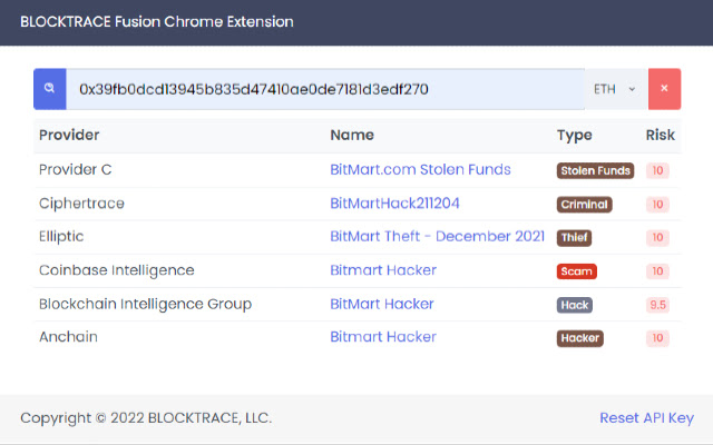 BLOCKTRACE Fusion Chrome Extension  from Chrome web store to be run with OffiDocs Chromium online