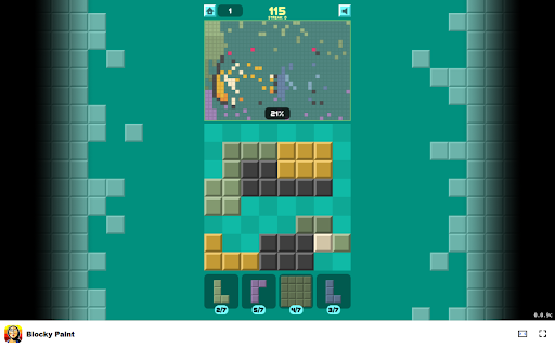Blocky Paint Game Dive into colorful block painting fun!  from Chrome web store to be run with OffiDocs Chromium online