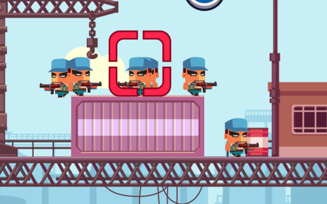 Blocky Sharpshooter Game  from Chrome web store to be run with OffiDocs Chromium online
