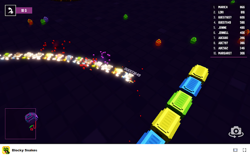 Blocky Snakes Eat candy and grow your snake in multiplayer fun!  from Chrome web store to be run with OffiDocs Chromium online Blocky Snakes Eat candy and grow your snake in multiplayer fun!  from Chrome web store to be run with OffiDocs Chromium online