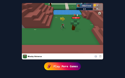 Blocky Universe Game in Browser Free  Offline available  from Chrome web store to be run with OffiDocs Chromium online