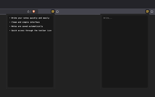 Bloc notes  from Chrome web store to be run with OffiDocs Chromium online