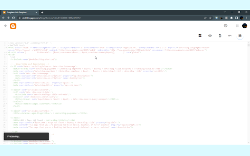 Blogger HTML Editor Hotkey  from Chrome web store to be run with OffiDocs Chromium online