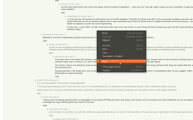 Blog Skipper  from Chrome web store to be run with OffiDocs Chromium online