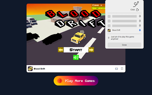 Blood Drift Game Crush Zombies and Conquer the Apocalypse!  from Chrome web store to be run with OffiDocs Chromium online