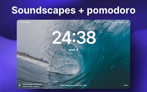 Blooft Beautiful New Tab  from Chrome web store to be run with OffiDocs Chromium online