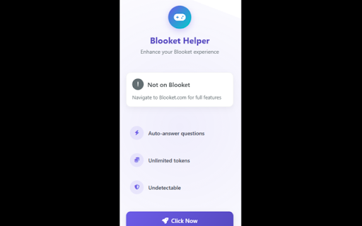 Blooket Hacker script  from Chrome web store to be run with OffiDocs Chromium online