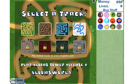 Bloons Tower Defense 3 Game  from Chrome web store to be run with OffiDocs Chromium online