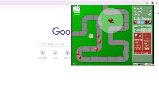 Bloons Tower Defense Official  from Chrome web store to be run with OffiDocs Chromium online
