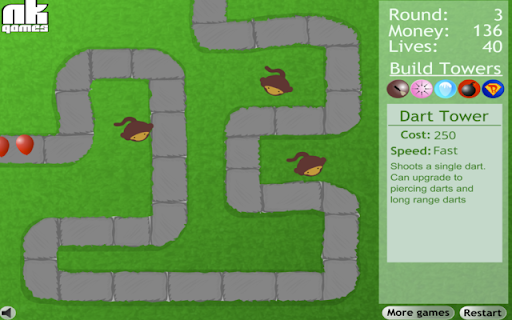 Bloons Tower Defense Unblocked  from Chrome web store to be run with OffiDocs Chromium online