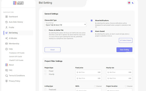 BLOOPI FREELANCER AI ASSISTANT  from Chrome web store to be run with OffiDocs Chromium online