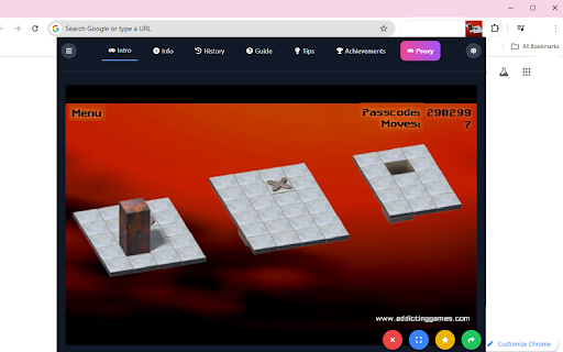 Bloxorz Unblocked Game  from Chrome web store to be run with OffiDocs Chromium online