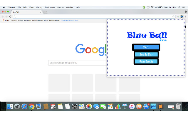 BlueBall din magazinul web Chrome va fi rulat cu OffiDocs Chromium online