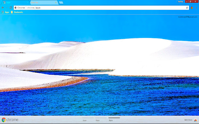 Blue Brazil Dune Lake Scenic із веб-магазину Chrome, який буде запущено з OffiDocs Chromium онлайн