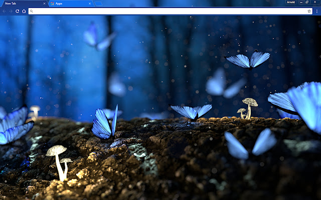 Blue Butterflies  from Chrome web store to be run with OffiDocs Chromium online