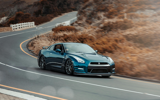Blue Car on the Road  from Chrome web store to be run with OffiDocs Chromium online