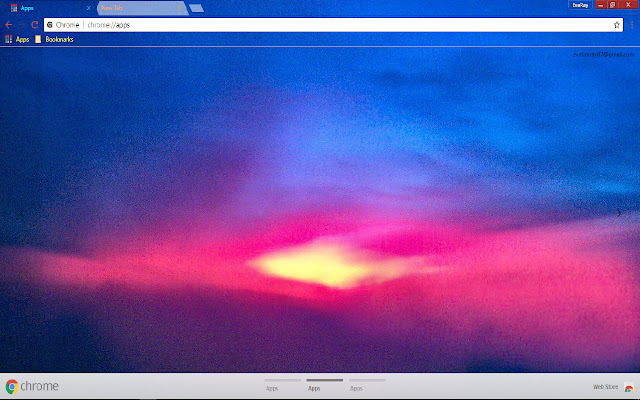 Blue Cloud Pink Red Scenic Sky  from Chrome web store to be run with OffiDocs Chromium online